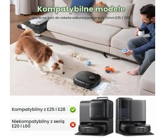 Fenkabs dulkių surinkimo maišeliai eufy Omni E25 ir E28 robotams, 3 l, 10 vnt., E28
