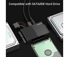 FIDECO HDD/SSD diskų adapteris USB 3.0 SATA ir IDE, 5 Gb/s, iki 16 TB, PL319