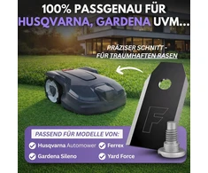 Filzada automatinės vejapjovės peiliai Husqvarna, titano danga, 45 vnt., 0,75 mm storio