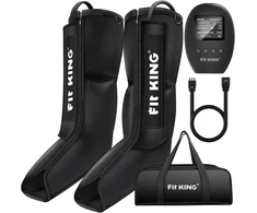 FIT KING kompresinis pėdų ir blauzdų masažuoklis su 3 režimais ir 9 intensyvumo lygiais FT-068A