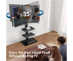 FITUEYES grindinis televizoriaus stovas 32–60 colių, iki 30 kg, TT306001GB