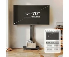 FITUEYES Televizoriaus laikiklis ant ratukų