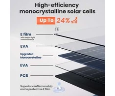 FlexSolar saulės baterija 20 W, 12 V, IP67 neperšlampama, monokristalinis modulis su SAE jungtimi TC20