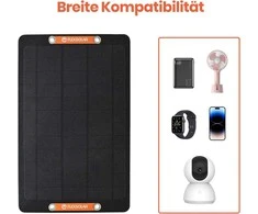 FlexSolar saulės baterijos USB įrenginiams, 6 W, IP67, monokristalinės, 2 vnt., YL-12 W-DE
