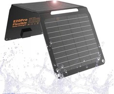 FlexSolar saulės įkroviklis 20 W, USB-A ir USB-C, IP67, sulankstomas, ETFE, YL-E20pro-US
