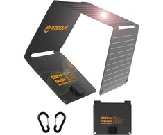 FlexSolar sulankstomas nešiojamas saulės panelis 30 W, USB-C, USB-A, IP67, greitas įkrovimas, E30pro