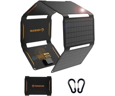 FlexSolar sulankstomas saulės įkroviklis 40 W USB-C PD, USB-A QC 3.0, IP67 E40