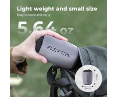 FLEXTAILGEAR ergonominė pripučiama kaklo pagalvė, nuimamas užvalkalas, 42x30x10 cm, OA04