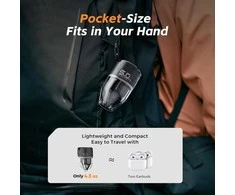 FLEXTAILGEAR nešiojama oro pompa, 5,0 kPa, 500 l/min, USB įkrovimas, su apšvietimu, MP3G650-BK