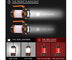 flintronic LED kempingo žibintas 1000 lm, 6 režimai, IP64, įkraunamas akumuliatorius 3600 mAh, su išorinės baterijos funkcija
