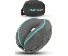 FLOWZOOM kelioninė pagalvė su 360° kaklo ir galvos atrama, memory foam, pilka, DREAM L - GY1