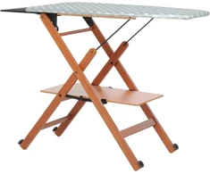 Foppapedretti medinė reguliuojama lyginimo lenta, riešutmedžio spalva, 150 x 50 cm