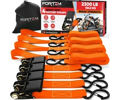 Fortem transportavimo diržų rinkinys su įtempikliu, 1043 kg, 4,57 m, S formos kabliais, FRTM-RTDS-2300