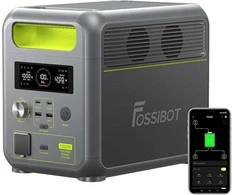 FOSSiBOT nešiojama elektros stotelė 1024Wh 1200W LiFePO4 tipas F1200-X