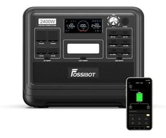 FOSSiBOT nešiojama elektros stotis 2400 W 2048 Wh LiFePO4 su AC išėjimais F2400