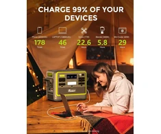 FOSSiBOT nešiojama įkrovimo stotelė 2048 Wh 2400 W 230 V LiFePO4 F2400