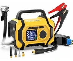 FOWAWU 6000 A automobilio užvedimo starteris su oro kompresoriumi, 12 V, 26800 mAh, ATJ-201B