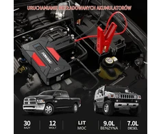 FOWAWU automobilio užvedimo įrenginys 12 V, 24800 mAh, 4000 A, F606