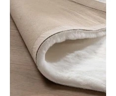 FRAAI Home &amp; Living minkštas baltas poliesterio kilimas 80 × 150 cm Comfy Supreme