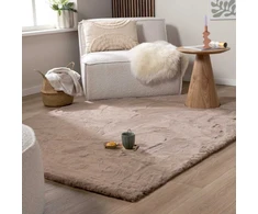 FRAAI Home &amp; Living minkštas poliesterio kilimas 80 × 150 cm Comfy Supreme taupe