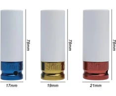FreeTec smūginių galvučių rinkinys 1/2 col., 17, 19 ir 21 mm, FT0012_SML