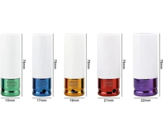 FreeTec smūginių ratų galvučių rinkinys 1/2 colio, 15–22 mm, 5 vnt., FT0064