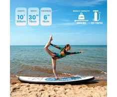 FunWater pripučiama irklentė SUP, 305x76x15 cm, PVC, komplektas su aksesuarais, SUPFW04A