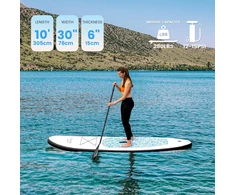 FunWater pripučiama irklentė SUP, 305x76x15 cm, aliuminis irklas, rinkinys su pompa ir kuprine, SUPFR04D