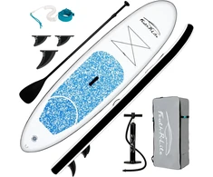 FunWater pripučiama irklentė SUP, 305x76x15 cm, aliuminis irklas, rinkinys su pompa ir kuprine, SUPFR04D