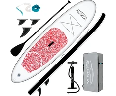 FunWater pripučiama irklentė SUP, 305x76x15cm, 150 kg, pilnas komplektas, rožinė