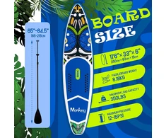 FunWater pripučiama irklentė SUP, 3,5 m x 0,83 m, 15 cm, su aksesuarais, SUPFR02E