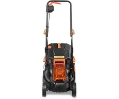 Fuxtec akumuliatorinė vejapjovė 40V 33 cm pjovimo plotis su 2x20V 2Ah ličio jonų akumuliatoriais ir dviguba įkrovimo stotimi FX-E1RM20-SET