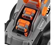 Fuxtec akumuliatorinė vejapjovė 40V 37 cm pjovimo plotis, reguliuojamas aukštis, FX-E2RM37SET