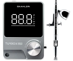Gaahleri aerografo ir kompresoriaus rinkinys su 0,35 mm antgaliu GHAD-39