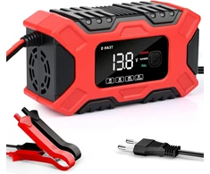 Gaethra automobilinio akumuliatoriaus įkroviklis 12 V 6 A su LCD, 12V 6A