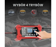 Gaethra automobilio akumuliatorių įkroviklis 12 V 6 A su LCD ekranu