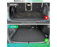 GAFAT bagažinės kilimėlis BMW X1 ir iX1 U11 2022–2026, sulankstomas TPE, 3 cm kraštas