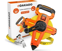 Gakago 30 m matavimo juosta su 3:1 pavaros mechanizmu ir svirtiniu fiksatoriumi