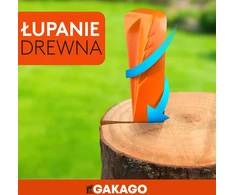 Gakago obrotinis skaldymo pleištas iš grūdintos plieninės masės, signalinė oranžinė, 1.78 kg