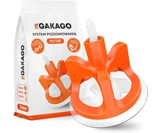 Gakago plytelių lyginimo sistema 300 dalių, 2 mm siūlėms, 3–18 mm plytelėms