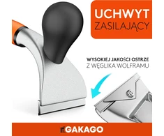 Gakago universalus rankinis grandiklis su 65 mm volframo karbido ašmenimis Kraftschaber