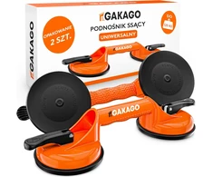 Gakago vakuuminių siurbtukų keltuvas 120 kg plytelėms ir stiklui, 2 vnt., VAC2-2pc