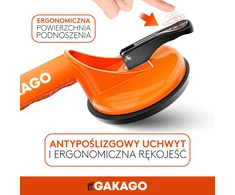 Gakago vakuuminių siurbtukų keltuvas 120 kg plytelėms ir stiklui, 2 vnt., VAC2-2pc