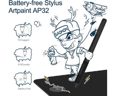 GAOMON grafinis planšetinis kompiuteris M1220 su 8192 lygių rašikliu ir USB-C