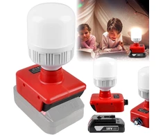 GAOUTO akumuliatorinis darbo šviestuvas 18 V, 12 W LED, E27, 150–1300 lm ZL682-Baterija lamp