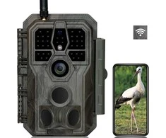 GardePro miško kamera Wi-Fi su mobiliąja programėle, 64 MP, 1296p vaizdo įrašai, IP66, E8