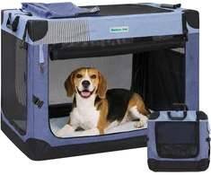 Gardner Pet sulankstomas transportavimo narvas šunims 76 × 53 × 53 cm, GP02I4025BL01