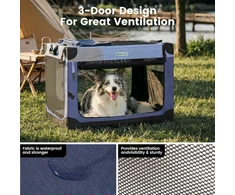Gardner Pet sulankstomas transportavimo narvas šunims 76 × 53 × 53 cm, GP02I4025BL01