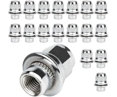 GAsupply chromuotos ratų veržlės M12 x 1.5, 37 mm, SW21, 20 vnt., 5307S