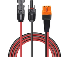 GELRHONR saulės modulio kabelio adapteris XT60i-F, 2 m, 12 AWG, 200 W, GELRHONR-2M-XT60i